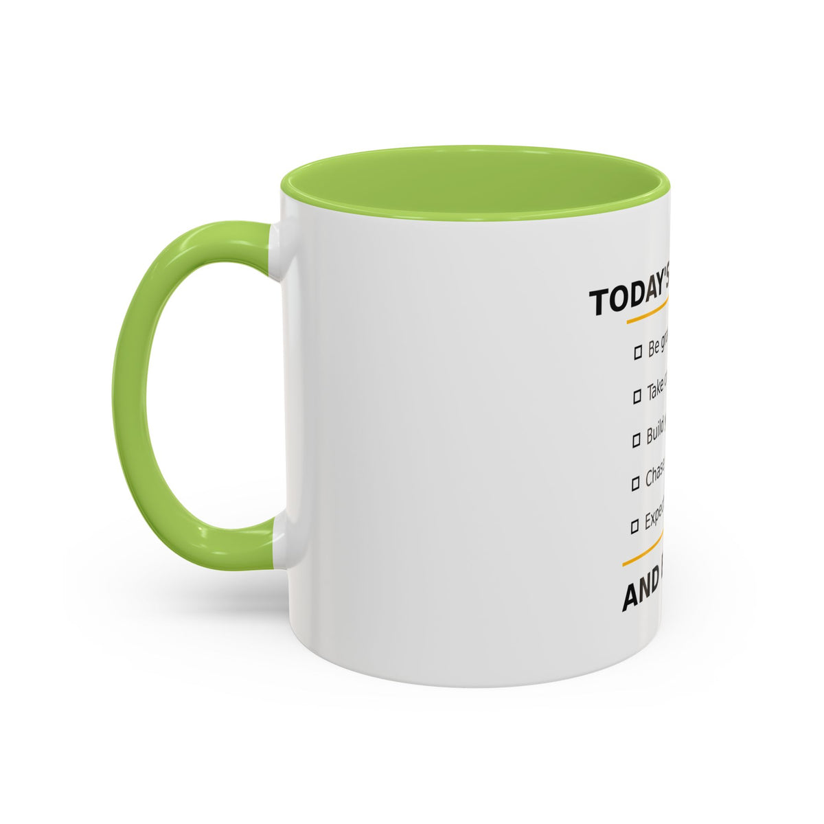 Motivational Coffee Mug – "Today's Reminder: And Be Kind." Inspirational Morning Cup (11/15oz)