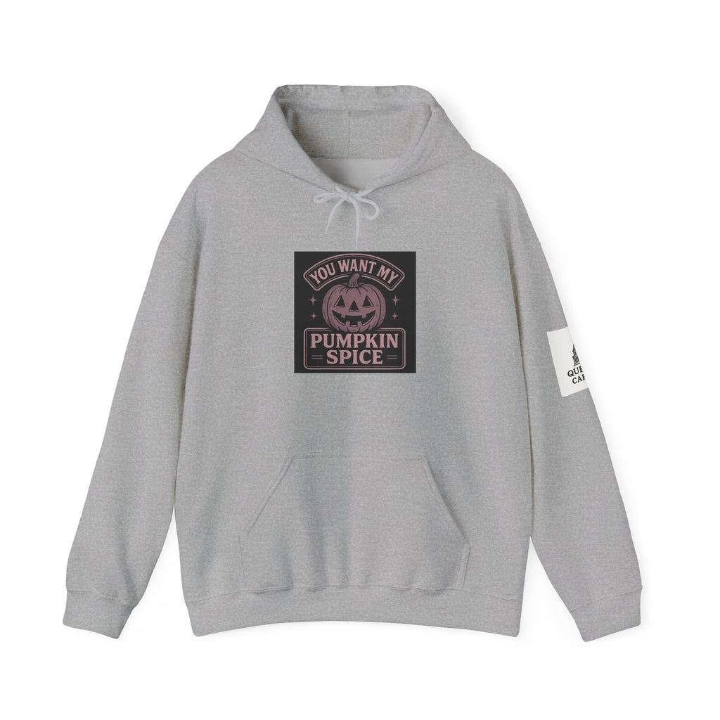 You Want My Pumpkin Spice" - Vintage Diner Sassy Fall Hoodie | Queball Capitol