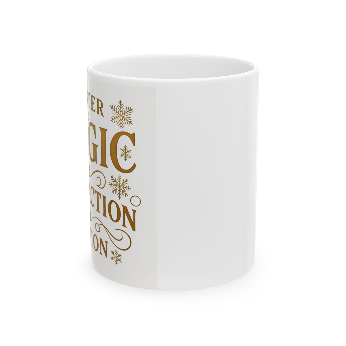 Winter Magic Ceramic Mug - Seasonal Gift, Hot Beverage Cup, Cozy Home Decor, Holiday Drinkware, Winter Wonderland
