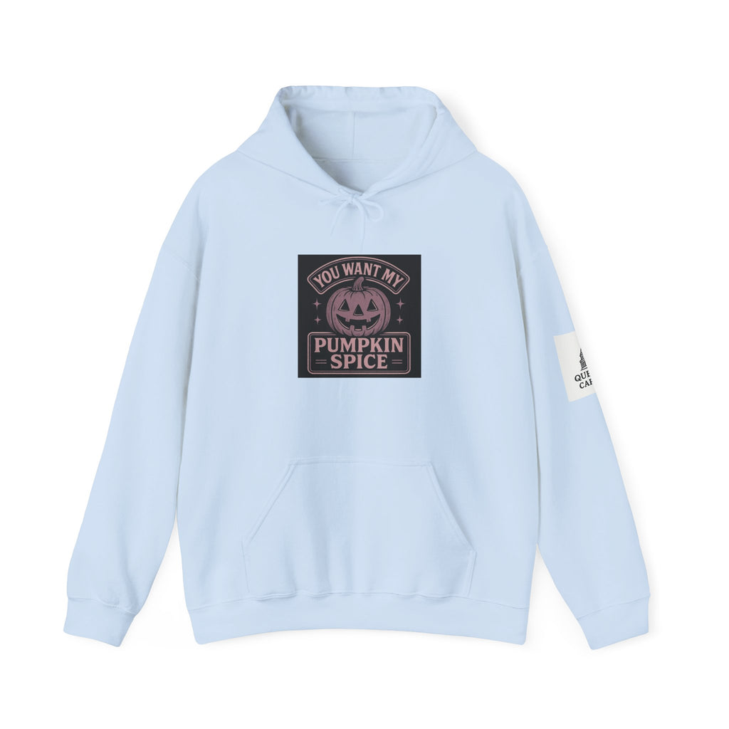 You Want My Pumpkin Spice" - Vintage Diner Sassy Fall Hoodie | Queball Capitol