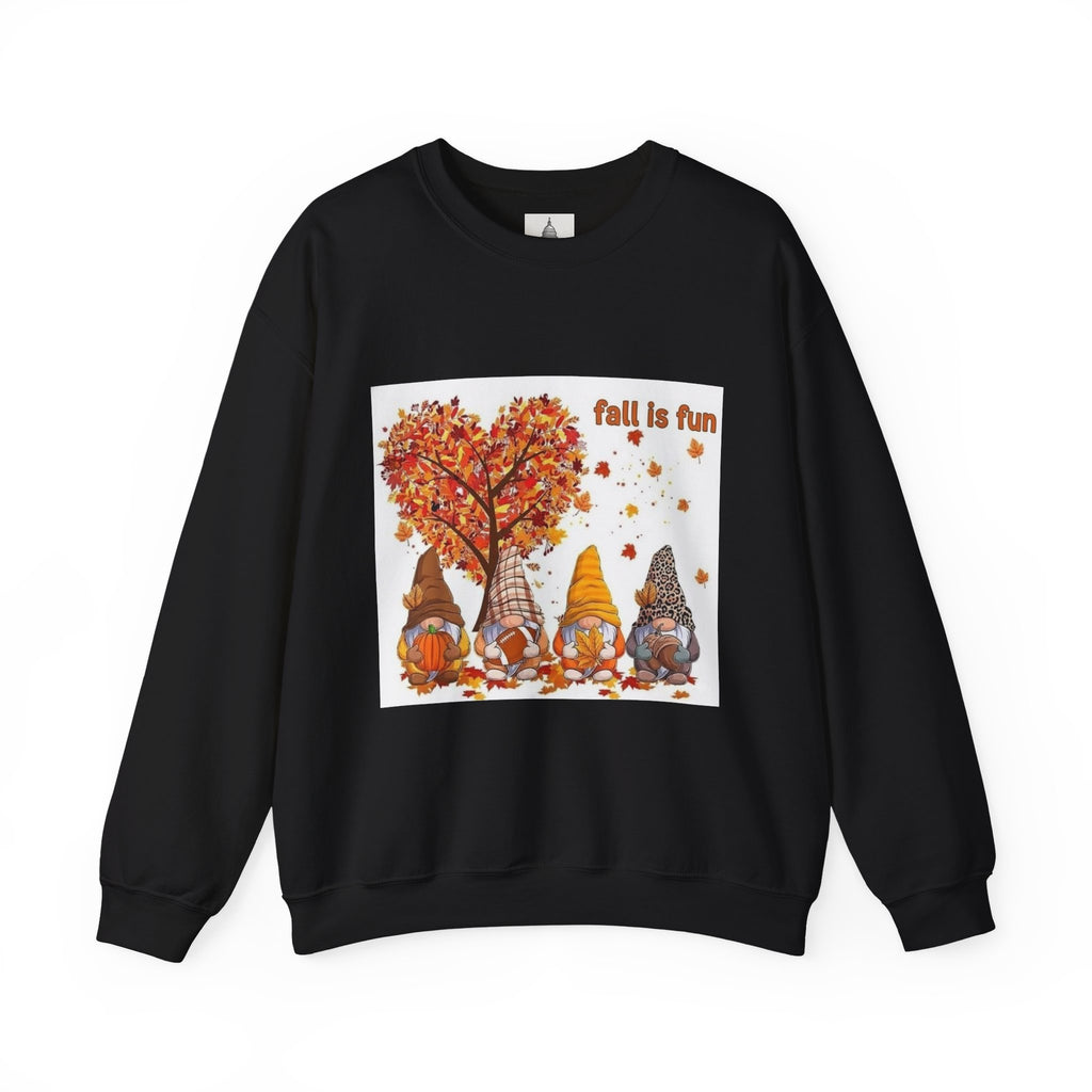 Fall is Fun Gnome Sweatshirt, Cozy Autumn Crewneck, Unisex Fall Apparel, Harvest Gift, Seasonal Fashion