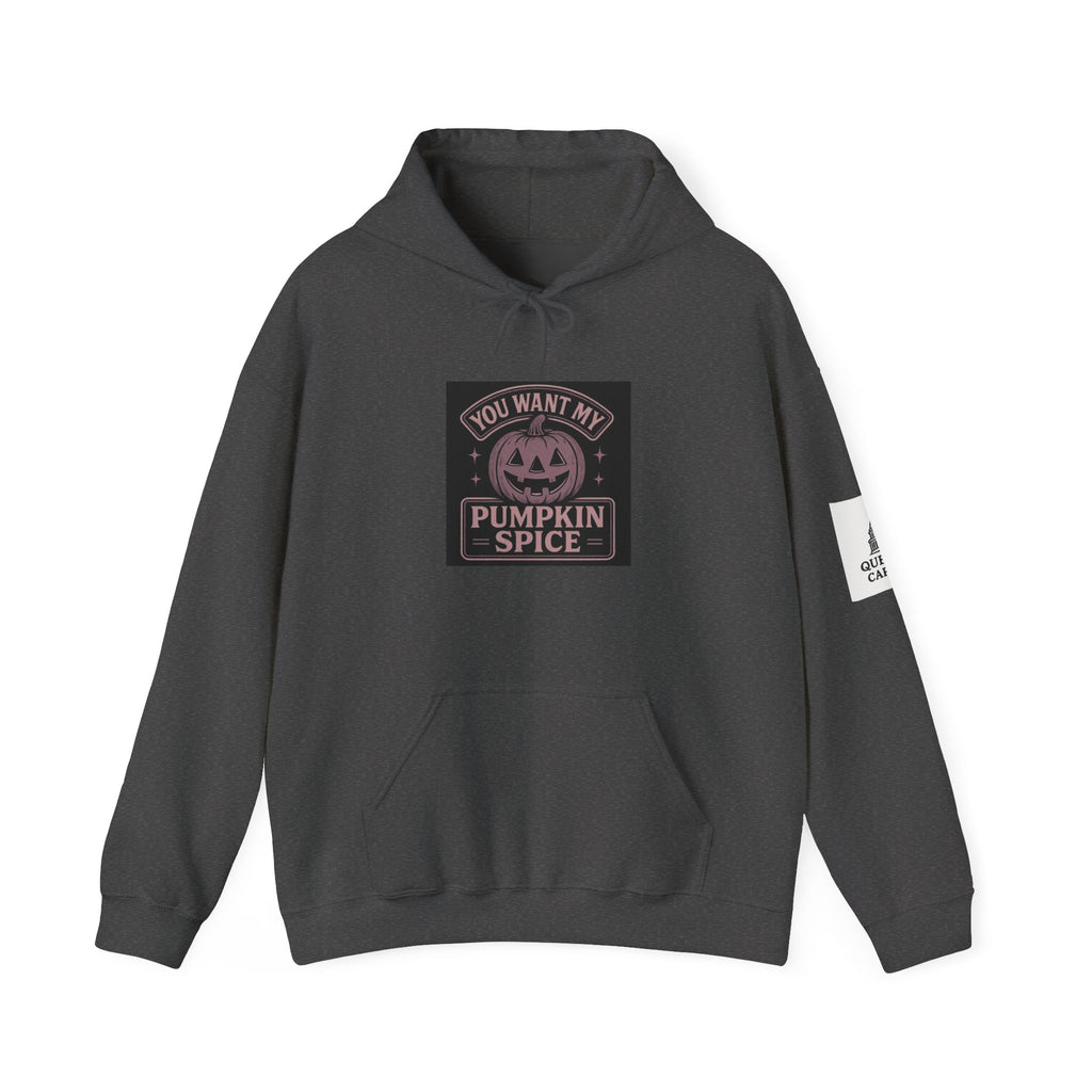 You Want My Pumpkin Spice" - Vintage Diner Sassy Fall Hoodie | Queball Capitol
