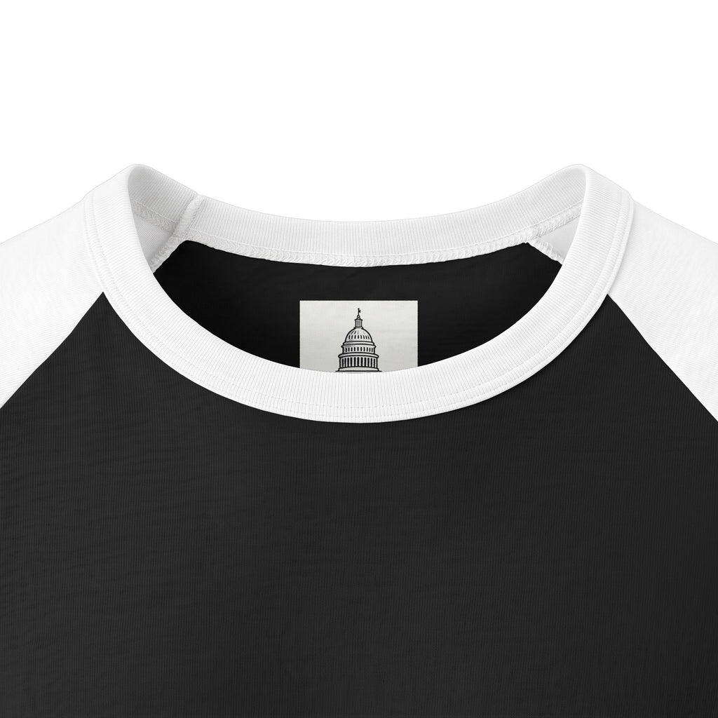 Raglan Shirt – “What You Focus on Grows” Motivational Baseball Tee