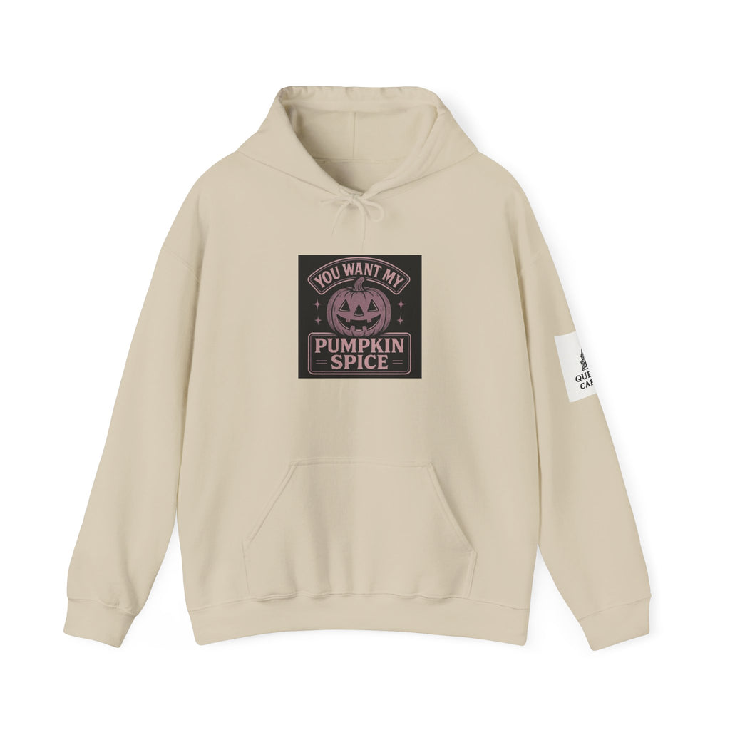 You Want My Pumpkin Spice" - Vintage Diner Sassy Fall Hoodie | Queball Capitol