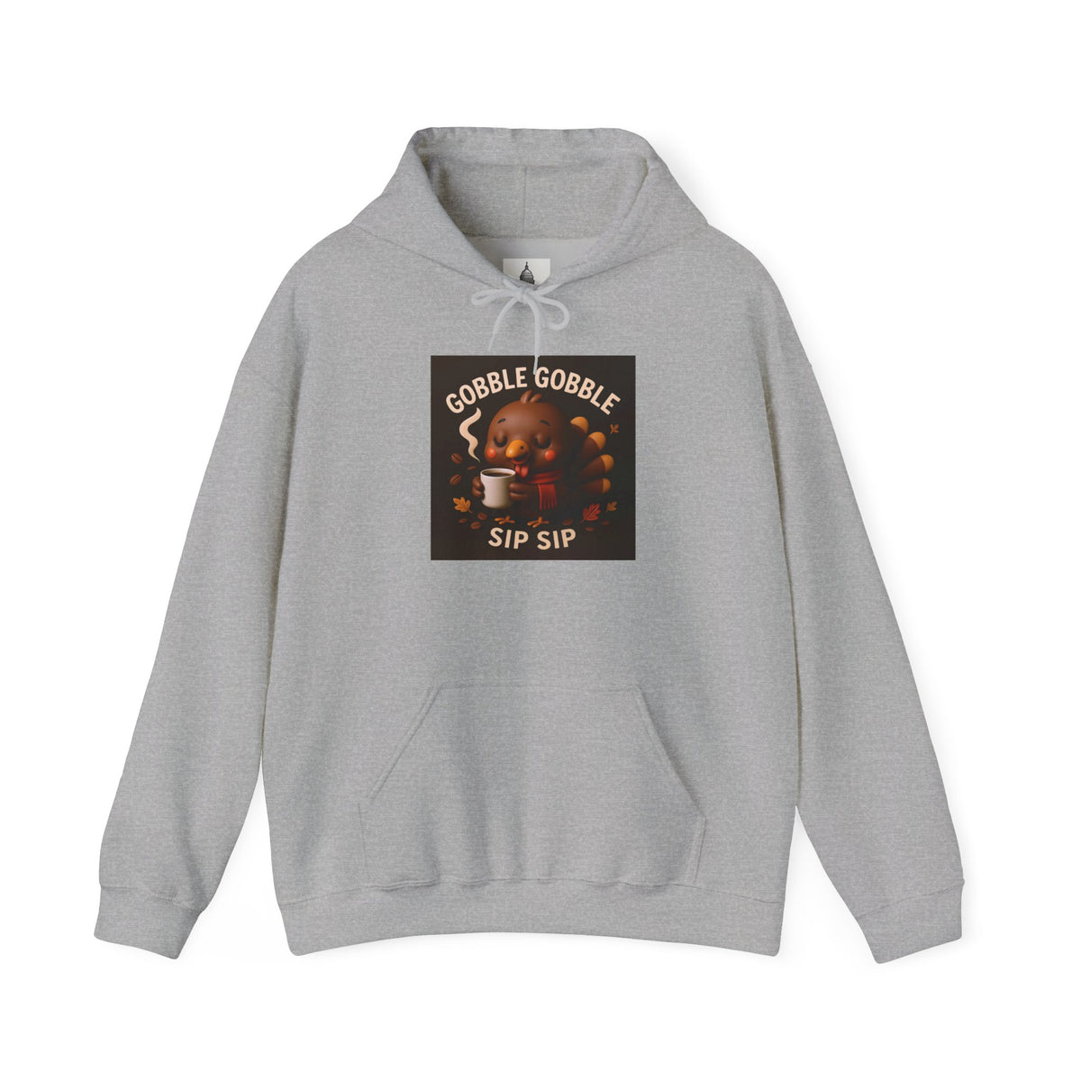 Thanksgiving Gobble Sip Sweatshirt | Cozy Fall Hoodie, Pumpkin Spice, Unisex Sweatshirt, Holiday Apparel, Gift for Him/Her