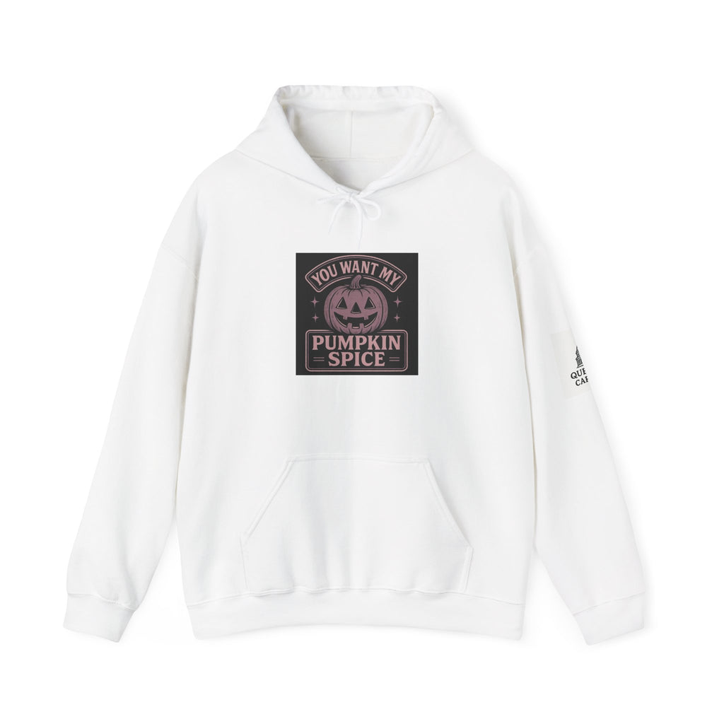 You Want My Pumpkin Spice" - Vintage Diner Sassy Fall Hoodie | Queball Capitol