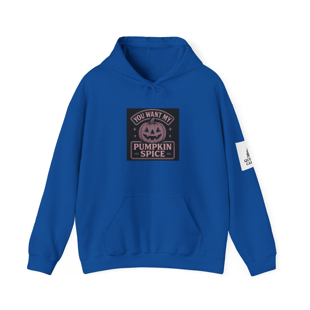 You Want My Pumpkin Spice" - Vintage Diner Sassy Fall Hoodie | Queball Capitol