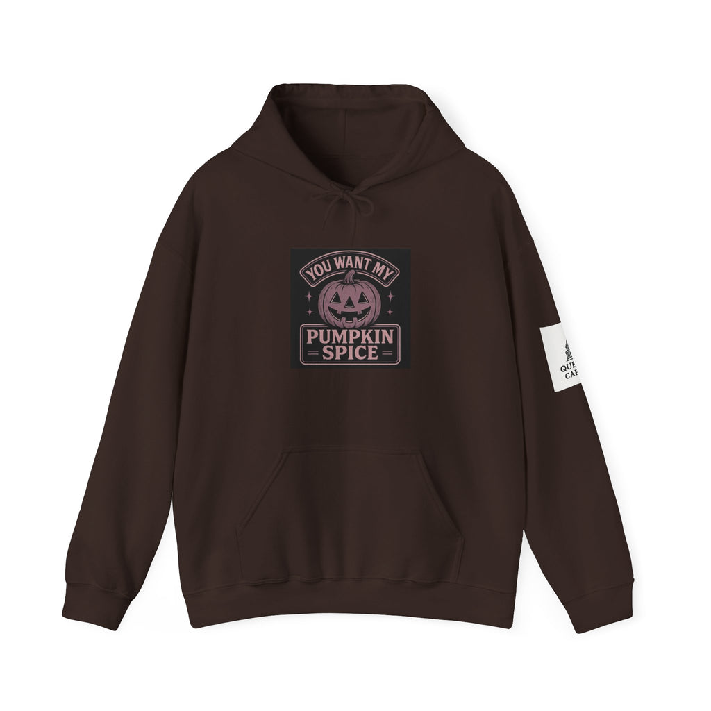 You Want My Pumpkin Spice" - Vintage Diner Sassy Fall Hoodie | Queball Capitol
