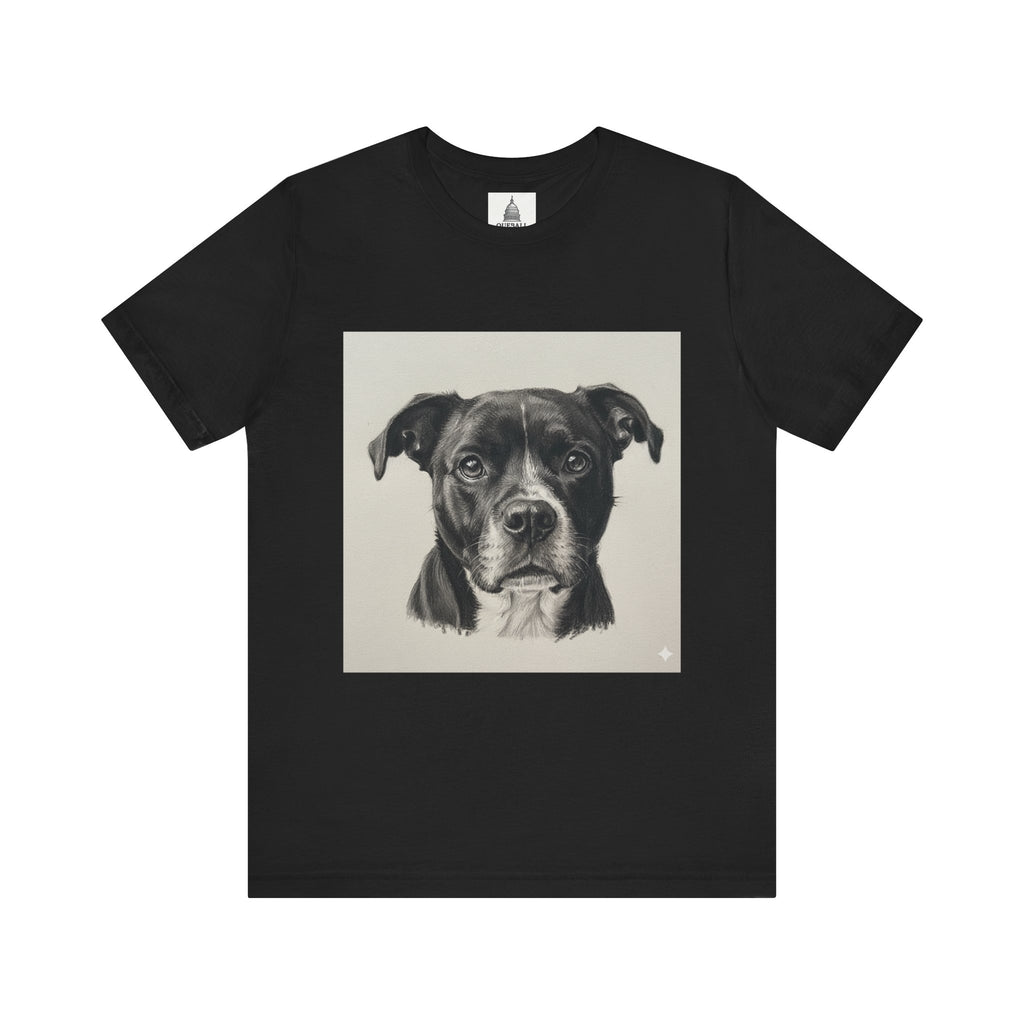 Custom Pet Portrait Tee, Dog Lover Shirt, Unisex Graphic Tee, Animal Art Apparel, Gift for Pet Owners