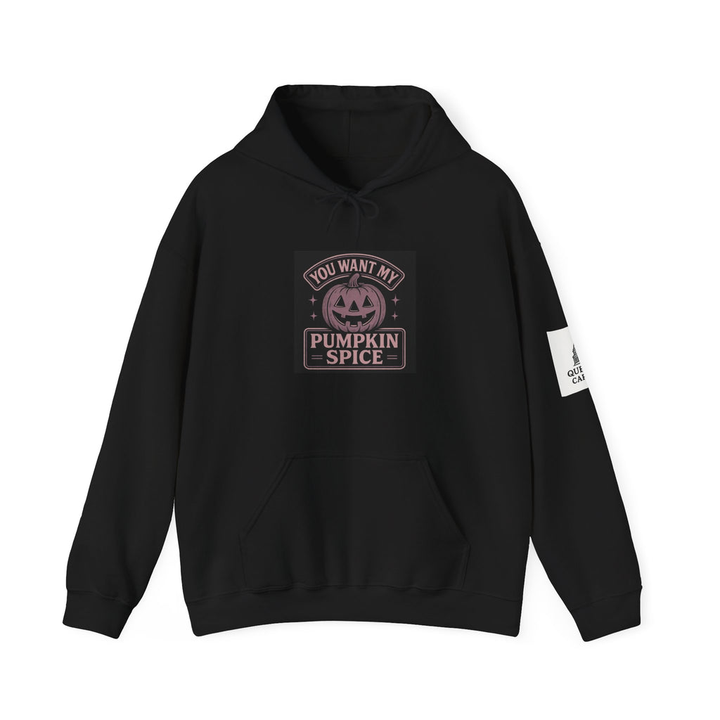 You Want My Pumpkin Spice" - Vintage Diner Sassy Fall Hoodie | Queball Capitol